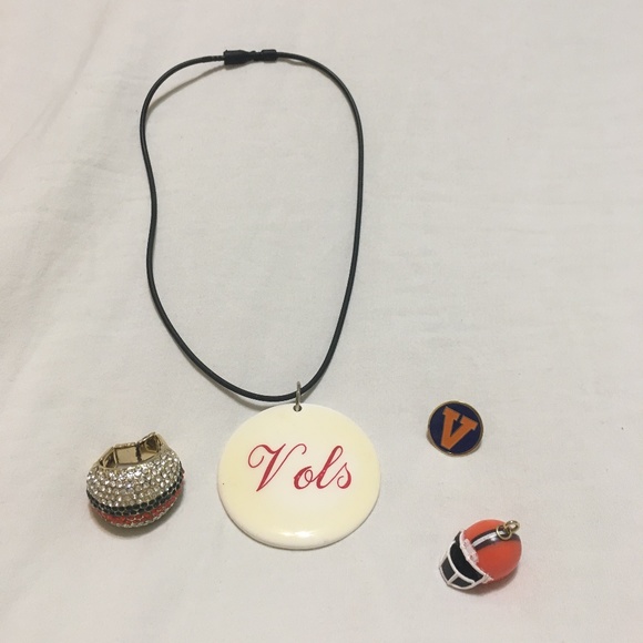 Tennessee Vols state necklace & football jewelry - Picture 1 of 6